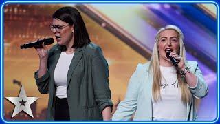 Office workers Han & Fran get audience dancing with ABBA medley | Auditions | BGT 2025