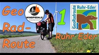 GeoRadroute Ruhr Eder - Teil 1     I RADTOUR I WINDPEDALE I