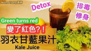 [ENG/中文] 千羽衣甘藍果汁 | 簡易做法 | Kale Juice | 養生 果汁| 自家製 | 食譜 | 鮮榨 | 排毒修身 | 增強免疫力 | 試做 | recipe | healthy