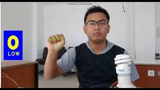 [Demo] Bulb Control by Hand Gesture || OpenCV + Arduino