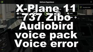 X plane 737 Zibo - Audiobird voice error if "Start Flight Leg" not activated on iPad