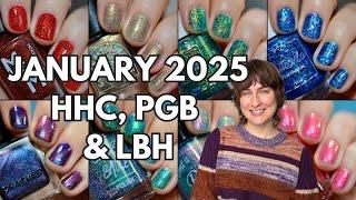 January 2025 HHC, Polished Gamers & Little Box of Horrors nail polish swatches