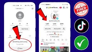 TikTok Something went wrong 2025 || Fix Something went wrong On Tiktok Problem