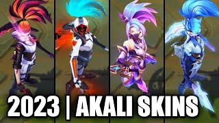 ALL AKALI SKINS SPOTLIGHT 2023 | League of Legends