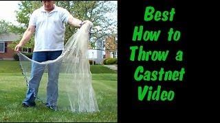 Castnet 101 Best way to Throw a cast net with slow motion and 2 point of views