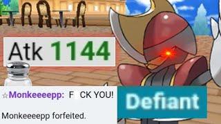 DEFIANT BISHARP sweeps through SALTY POKEMON PLAYERS