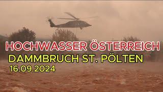 DAMMBRUCH in St. Pölten | BLACK HAWK Einsatz | 16.09.2024