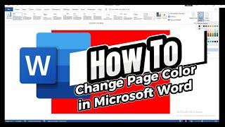 How To Change Page Color In Microsoft Word