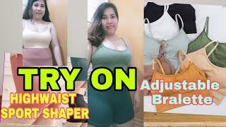 HIGH WAIST SPORTS SHAPER AND ADJUSTABLE BRALETTE TRY ON HAUL //GENE&KLARISSA