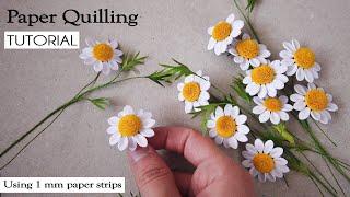 DIY Paper Quilling Chamomile Flowers | Tea Plant | Handmade Mini Daisy | Best Crafts Tutorial