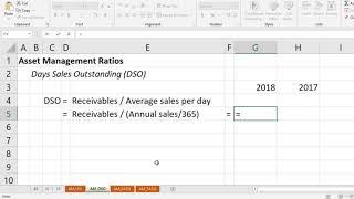 Calculate the Days Sales Outstanding in Excel | PART 02 | IVA Works