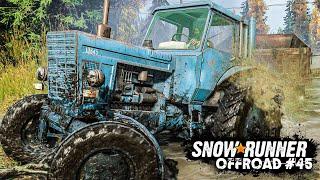 SNOWRUNNER #45: TRAKTOR im Schlamm - reicht die Tankreserve für den Auftrag? | OFFROAD