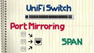 Ubiquiti UniFi Switch  - Port Mirroring / SPAN