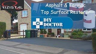 Painting and restoring Tarmac with Rizistal Asphalt & Tarmac restorer