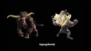 Monster Hunter Large Monster Roar Comparison: Original VS World