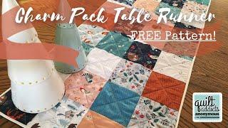 Charm Pack Table Runner FREE Pattern! Fast & Beginner-Friendly Quilt Tutorial