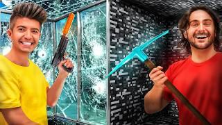 100 Layers of BULLETPROOF GLASS vs BEDROCK