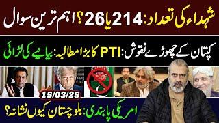 Most Important Question on Balochistan Incident! Big Demand by PTI || Imran Riaz Khan Exclusive