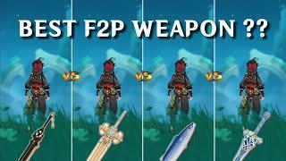 Best Weapon For C0 GAMING ? Weapon comparison !! [Genshin Impact]