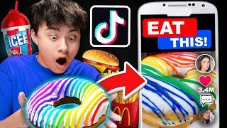 Letting TIKTOK Decide What I Eat For 24 HOURS! (Fast Food Challenge)