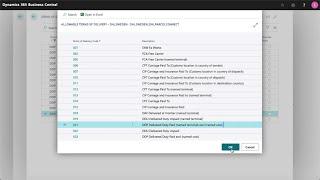 Shipment Methods - LogTrade Connect for Microsoft Dynamics 365 Business Central