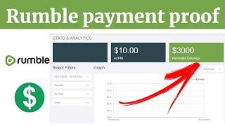 rumble payment proof || rumble earn money payment proof ||  rumble video viral