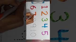 123 numbers learning for toddlers | 123 numbers learn and write for kids | #ytshort #shortsvideo