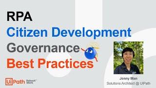 UiPath Studio Citizen Development Governance Best Practice