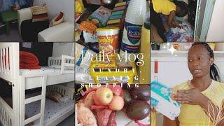 Daily vlog || Grocery shopping haul, kids room rest, kids room cleaning plus laundry day
