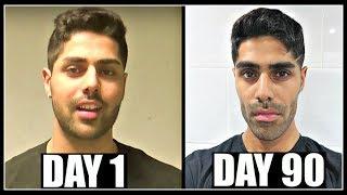 i recorded my fat face everyday for 90 days | TRANSFORMATION