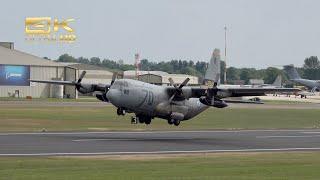 Lockheed C-130H Hercules from the Hellenic Air Force 747 departure RAF Fairford RIAT 2024