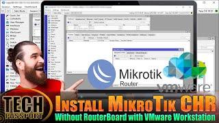 How to Install MikroTik CHR on VMware Workstation | how to make pc as a mikrotik router | #mikrotik