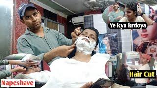 Learn more Full Process Of Shaving| Straight Razor| Girls Face Shave| Napeshave  Razor| Hair Cutting