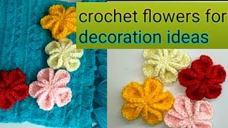 Crochet flowers for decoration ideas