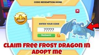 (Giveaway closed) *HURRY* Claim Free frost dragon in adopt me before it’s too late