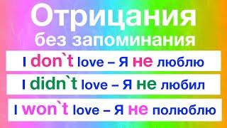 Английский для начинающих с нуля. Как легко и быстро построить отрицание в английском