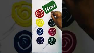 #rainbow #rainbow colours #shorts #shortvideo #relaxing #satisfying #easy #rangoli #रंगोली