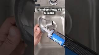 Which do you prefer. Plumbers putty or silicone for sealing drains. #shorts #plumbing #diy