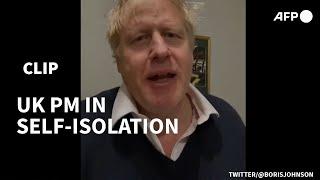 UK Prime minister Boris Johnson confirms Covid-19 self-isolation in Twitter video | AFP