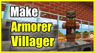 How to Make an Armorer Villager in Minecraft (Best Tutorial!)
