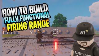 How To Build A Fully Functional Firing Range In Lego Fortnite