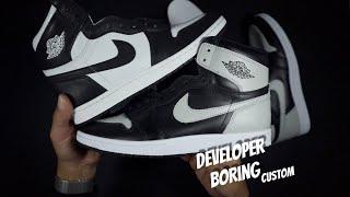 Air Jordan 1 Shadow Boring Watch Custom VS Retail Shadow 1