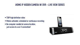 iHome IP Hidden Camera with DVR - Live View Series from GadgetsAndGear.com