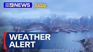 Heatwave ends with heavy rain in Sydney | 9 News Australia