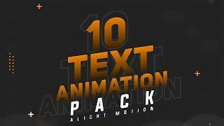 Top 10 Text Effect • Alight Motion Lyrics Text Animation • Free XML And Preset Free Download