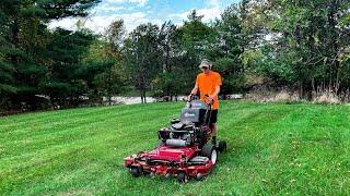 Mowing with Exmark Turf Tracer 48”