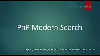 PnP Modern Search | How to configure and use modern search webparts in SharePoint online