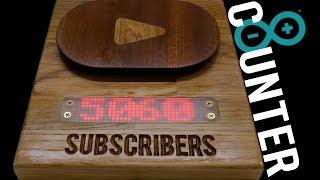 YouTube subscriber COUNTER | LIVE | DIY | Arduino | LED Matrix | PLAQUE