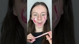 Candy Cane Sfx Makeup️ #candycane #creativemakeup #sfxmua #christmasmakeuplook