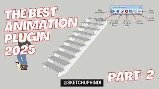 How to animate your model in sketchup 2025. keyframe animation, Fredo6 animator plugin. part- 2